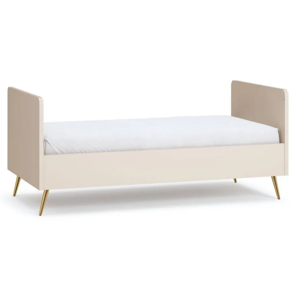 Chambre duo beige lit 70x140 + commode - collection lunea
