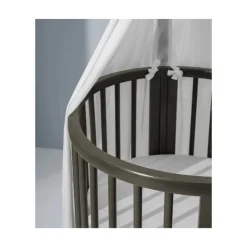 Chambre duo berceau sleepi gris + commode sleepi blanc