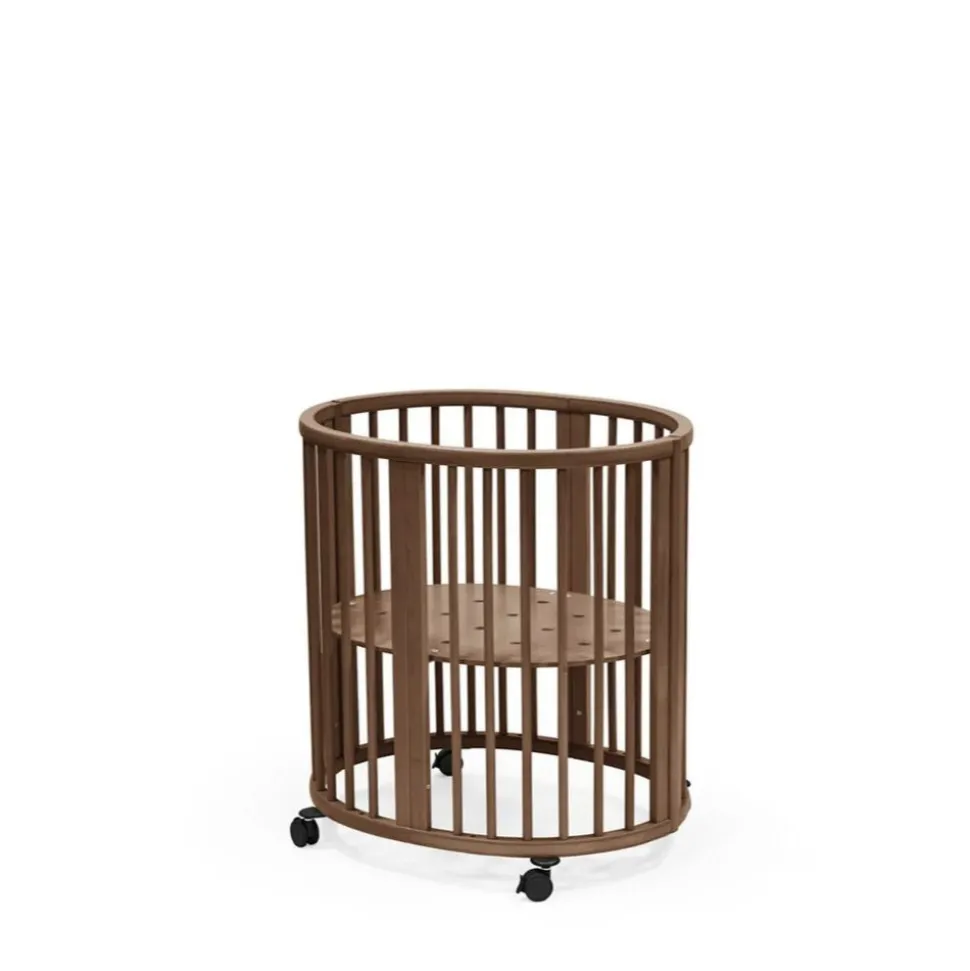 Chambre duo berceau sleepi warm brown + commode sleepi white