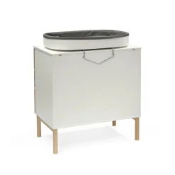 Chambre duo berceau sleepi warm brown + commode sleepi white