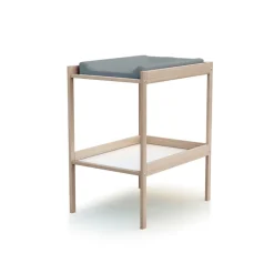 Chambre duo lit bébé et table à langer brut