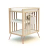 Chambre duo lit bébé only de jurababy 60x120 hêtre et terracotta + table a langer