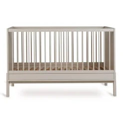 Chambre duo lit bébé 70x140 cm ashi argile+commode 3 tiroirs ashi argile avec plan à langer