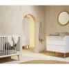 Chambre duo lit bébé 60x120 cm + commode avec plan à langer flow white & oak