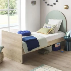 Chambre duo lit bebe 120x60 chambre duo arche lit transformable + commode/bureau saugeen 90x190 - coloris sauge arche+commode a langer evolutive en bu