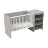 Chambre duo lit combiné évolutif et armoire chêne silex