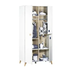 Chambre duo lit combiné évolutif + armoire oslo etoile