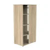 Chambre duo lit combiné évolutif et armoire chêne doré