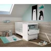 Chambre duo lit combiné 60x120 cm marelle blanc