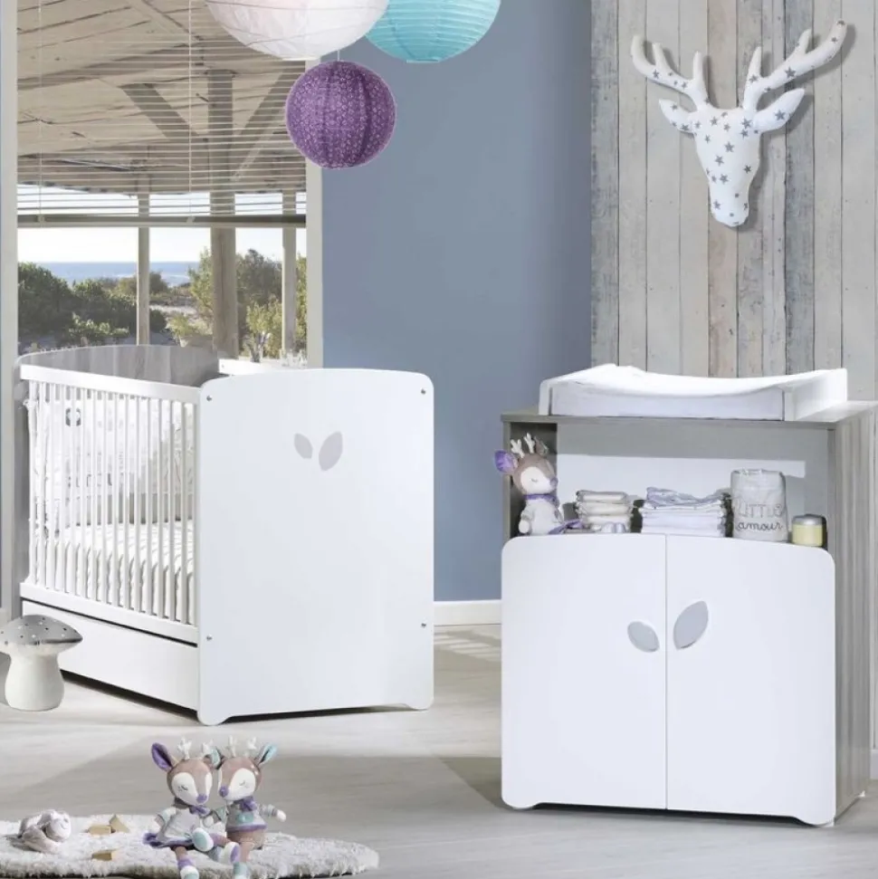 Chambre duo lit little big bed + commode leaf