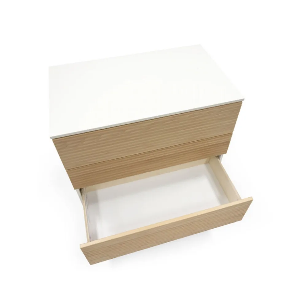 Chambre duo lit sleepi natural + commode sleepi natural