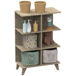 Chambre duo lit 70x140 + commode nova gris volcan