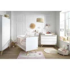 Chambre duo lit 70x140 + commode serena