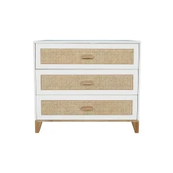 Chambre duo nami neige lit 60x120 cm + commode