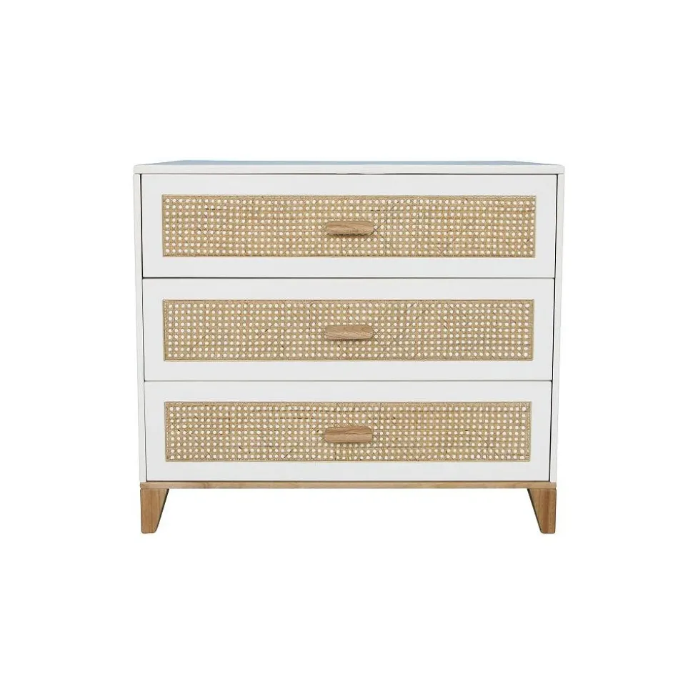 Chambre duo nami neige lit 60x120 cm + commode