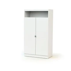 Chambre trio carnaval lit + armoire + meuble à langer blanc