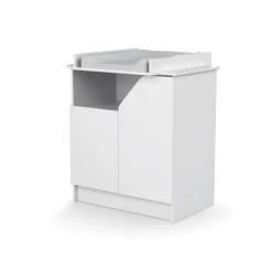 Chambre trio carnaval lit + armoire + meuble à langer blanc