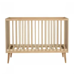 Chambre trio lit bébé 60x120 cm + armoire + commode avec plan à langer cocoon natural oak