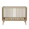 Chambre trio lit bébé 60x120 cm + armoire + commode avec plan à langer cocoon latte