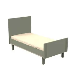 Chambre trio lit bébé 70x140 cm + armoire + commode eleonore kaki