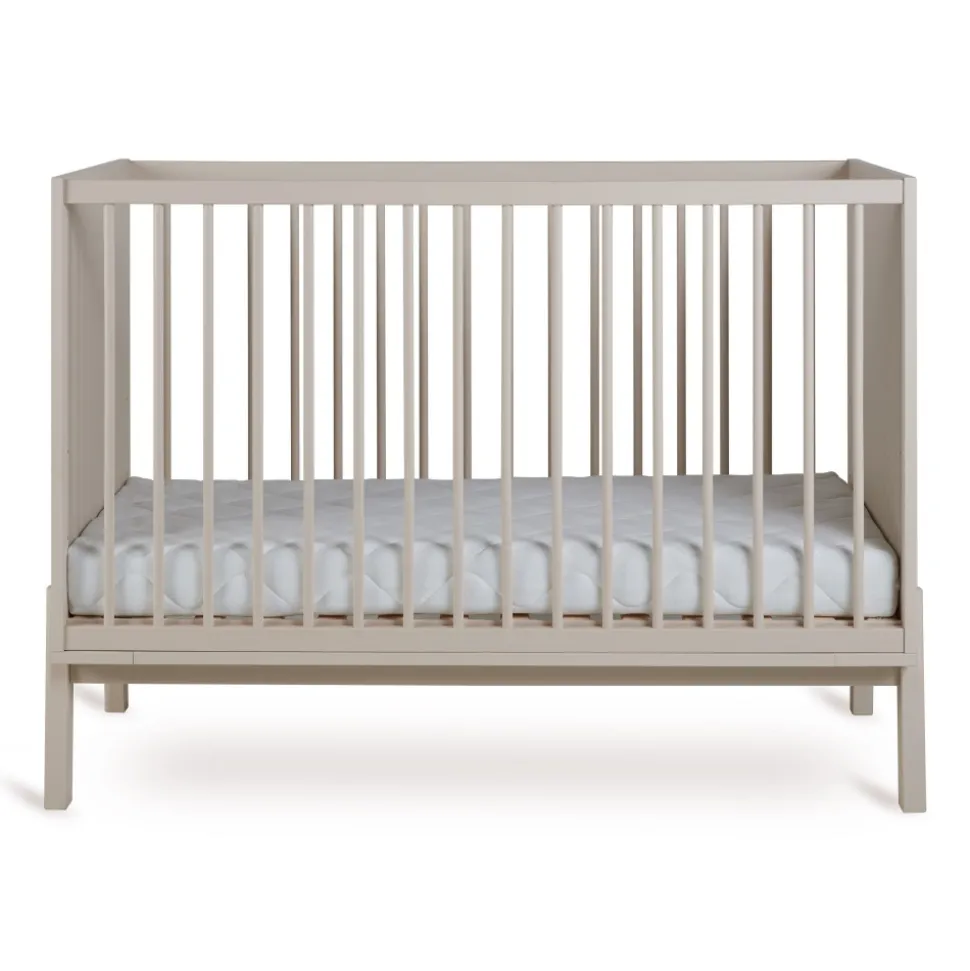 Chambre trio lit bébé 60x120 cm ashi argile+commode 3 tiroirs ashi argile avec plan à langer+armoire 2 portes ashi argile