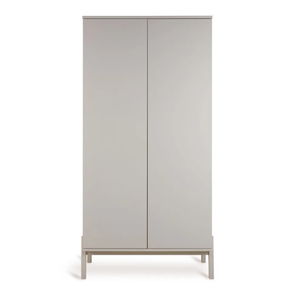 Chambre trio lit bébé 60x120 cm ashi argile+commode 3 tiroirs ashi argile avec plan à langer+armoire 2 portes ashi argile