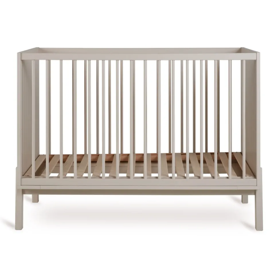 Chambre trio lit bébé 60x120 cm ashi argile+commode 3 tiroirs ashi argile avec plan à langer+armoire 2 portes ashi argile