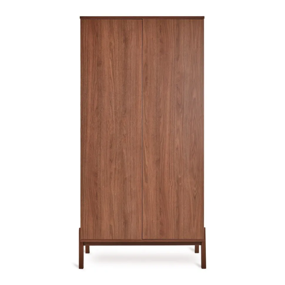 Chambre trio lit bébé 70x140cm ashi chataignier+commode 3 tiroirs avec plan à langer+armoire 2 portes