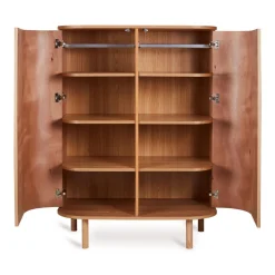 Chambre trio lit bébé 70x140 cm évolutif en canapé yume natural ash + commode 2 portes yume naturel ash wood avec plan à langer+ armoire 2 portes yume