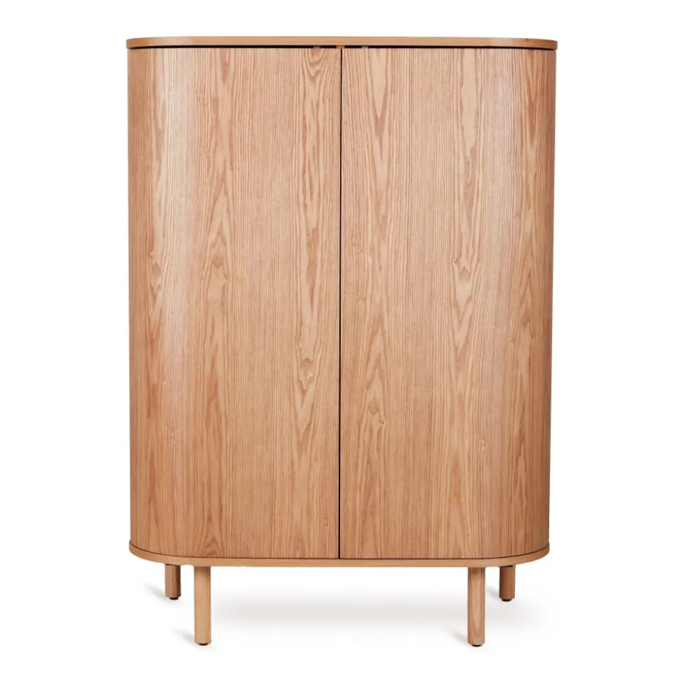 Chambre trio lit bébé 70x140 cm évolutif en canapé yume natural ash + commode 2 portes yume naturel ash wood avec plan à langer+ armoire 2 portes yume