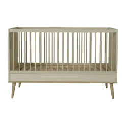 Chambre trio lit bébé 70x140 cm évolutif en lit enfant + armoire + commode avec plan à langer flow argile & oak