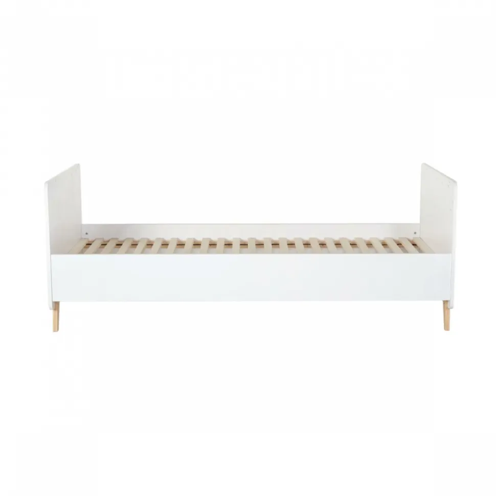 Chambre trio lit bébé 60x120 cm évolutif en lit junior + armoire xl + commode avec plan à langer loft