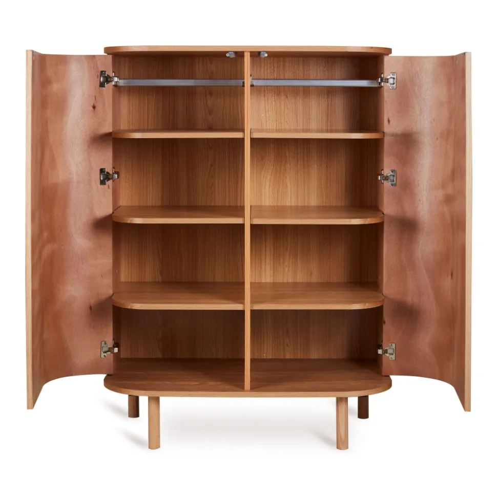 Chambre trio lit bébé 110x70 cm yume ash + commode 2 portes + armoire 2 portes