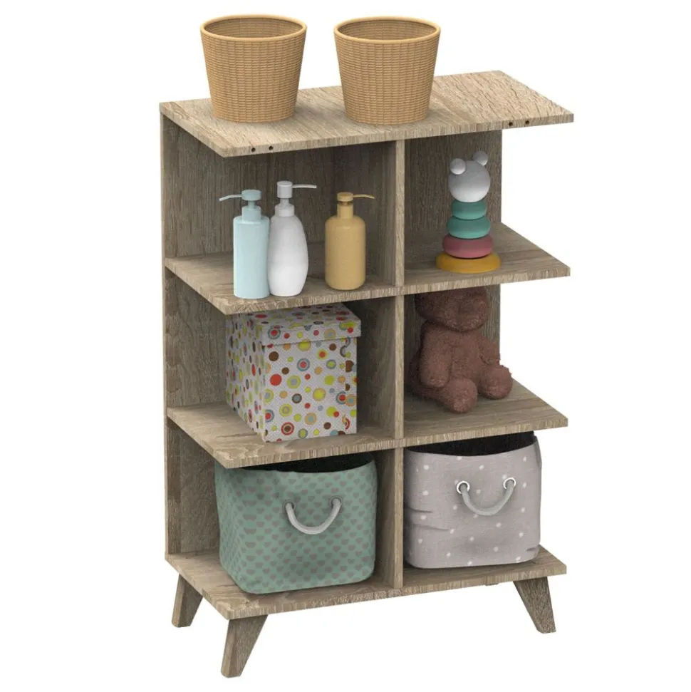 Chambre trio lit combiné évolutif 70x140 en 140x190 + commode + armoire nova rose canyon