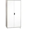 Chambre trio lit + commode + armoire scandi gris