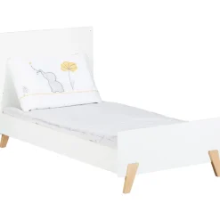 Chambre trio lit little big bed + commode + armoire joy naturel