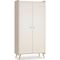 Chambre trio lunea beige lit 70x140 + commode + armoire 2 portes
