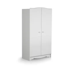 Chambre trio marelle lit 70x140 cm + commode à langer + armoire blanc