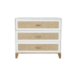 Chambre trio nami neige lit 60x120 cm + commode + armoire