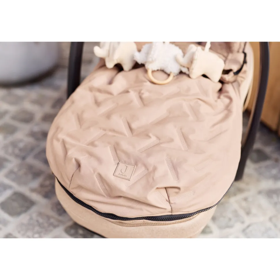 Chancelière hiver pour poussette embossed milky coffee