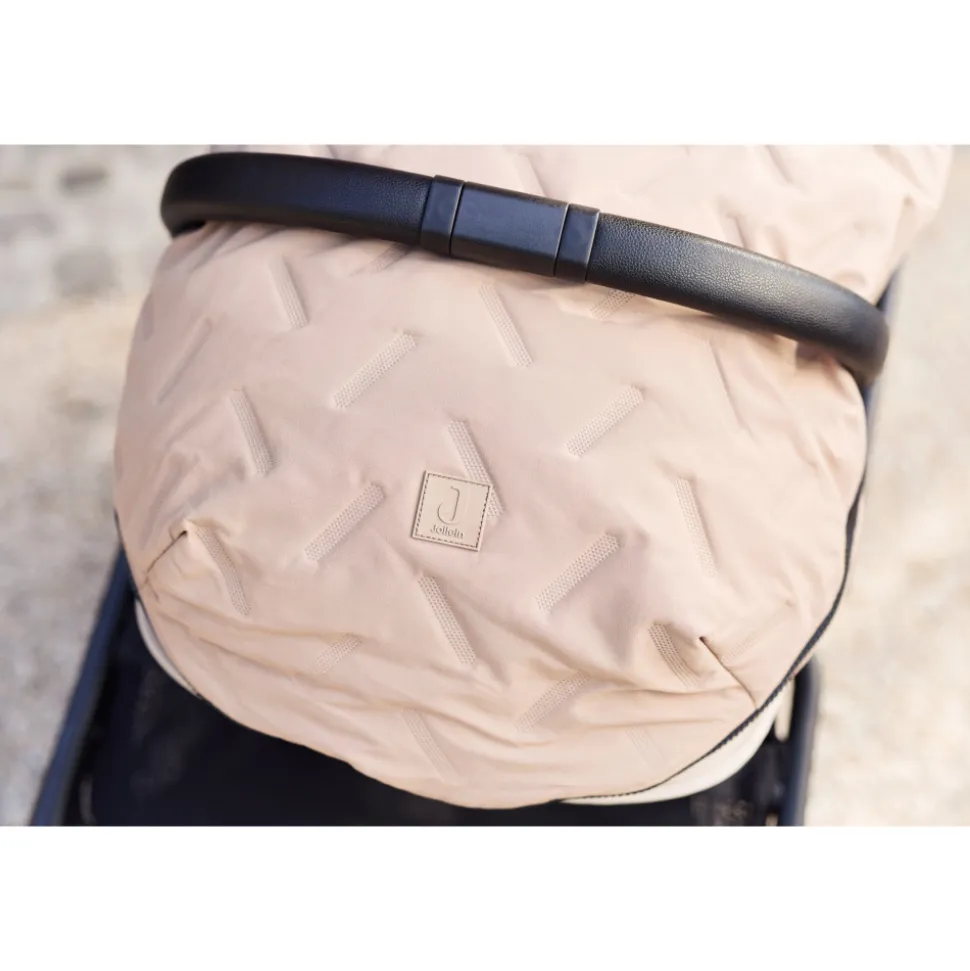 Chancelière hiver pour poussette embossed milky coffee