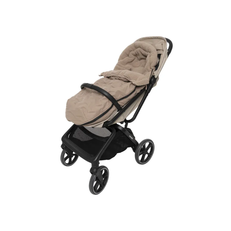 Chancelière hiver pour poussette embossed milky coffee