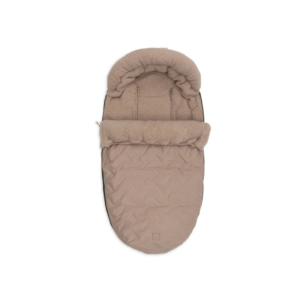 Chancelière hiver pour poussette embossed milky coffee