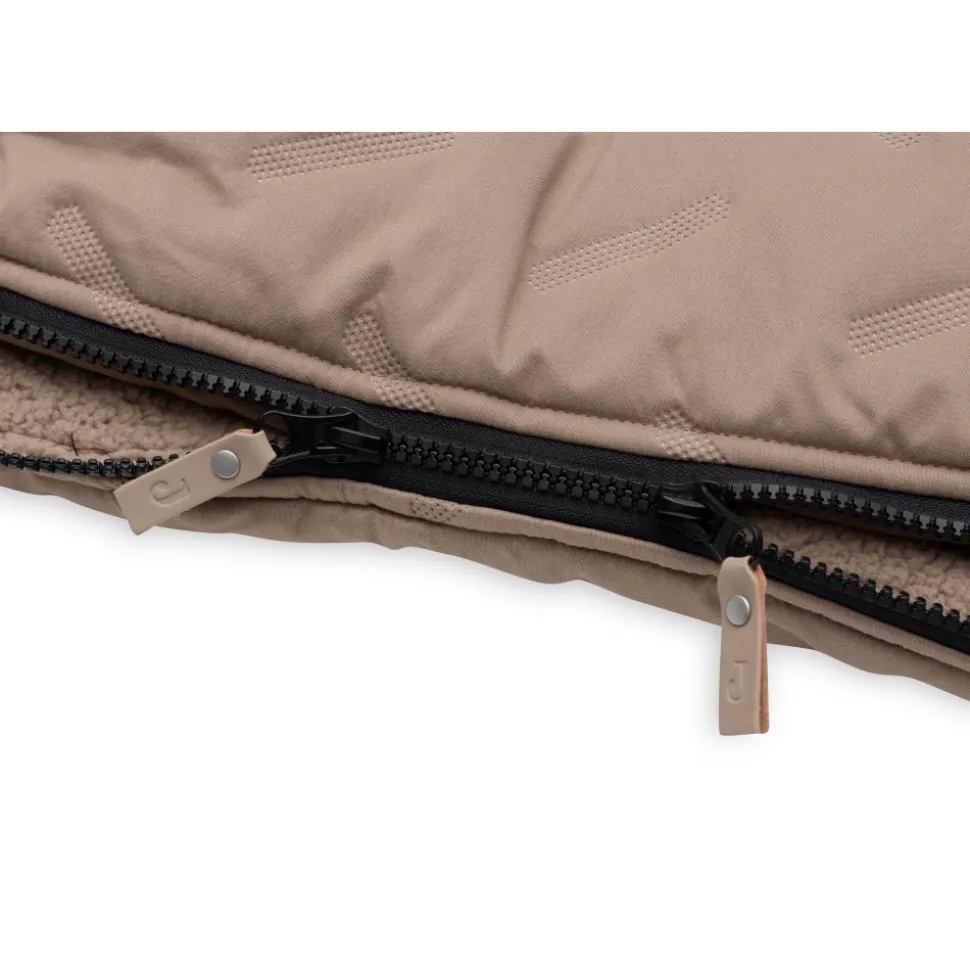 Chancelière hiver pour poussette embossed milky coffee