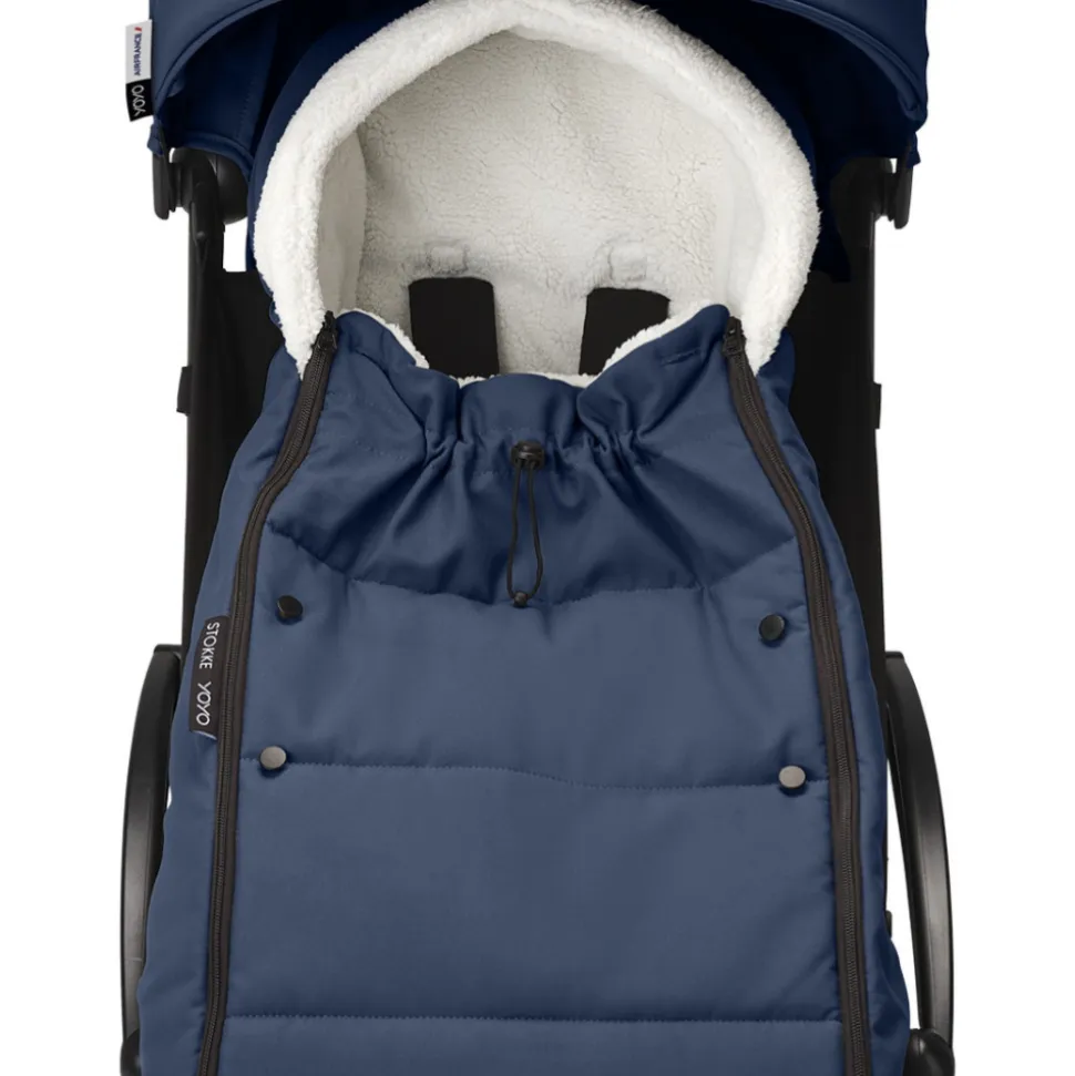 Chancelière pour poussette yoyo bleu marine