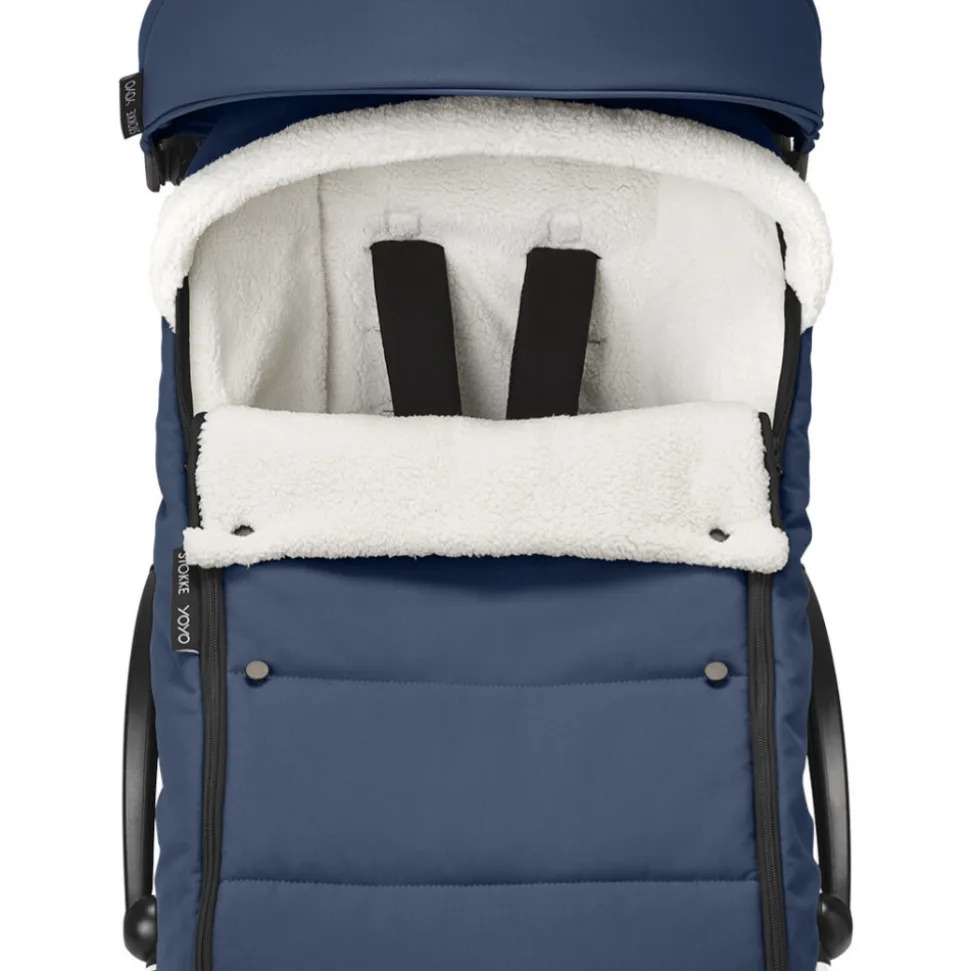 Chancelière pour poussette yoyo bleu marine