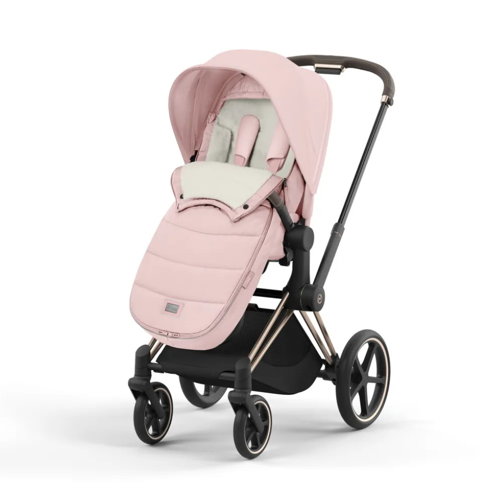 Chancelière poussette platinum peach pink