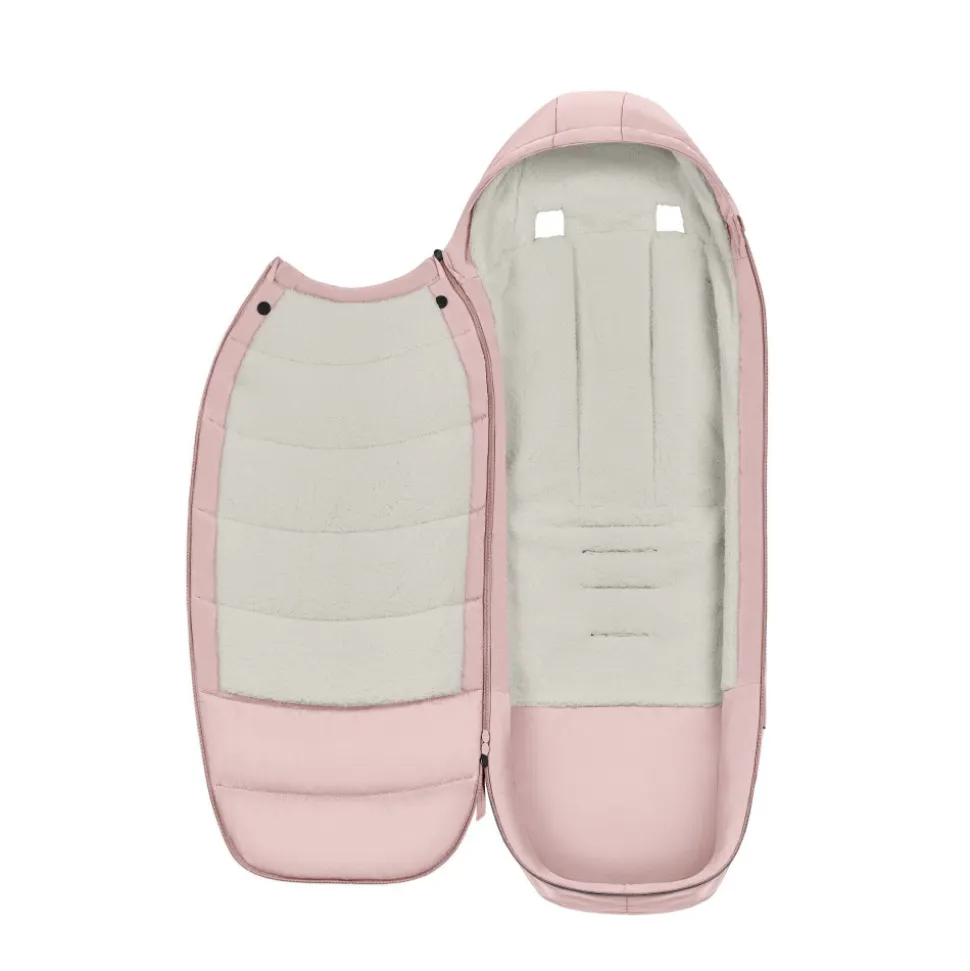 Chancelière poussette platinum peach pink
