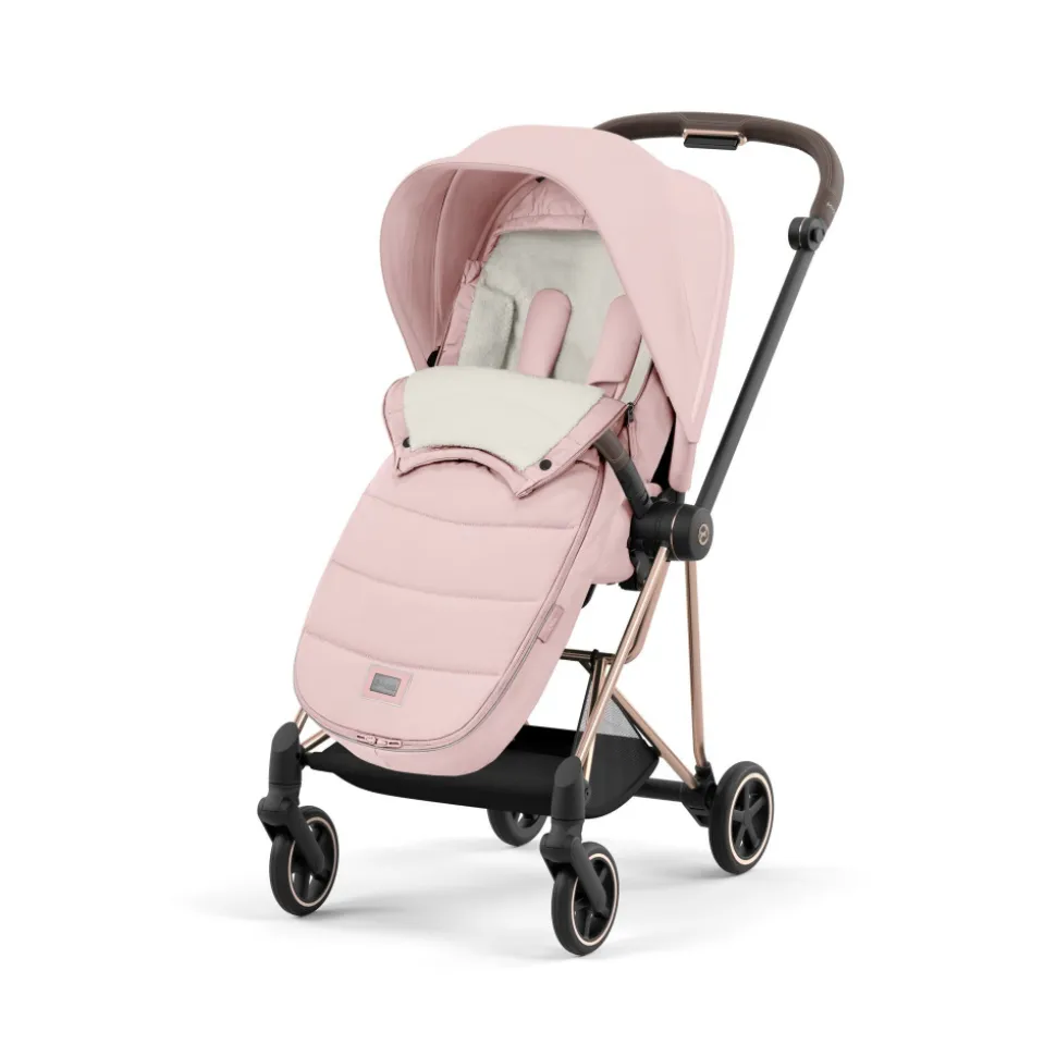 Chancelière poussette platinum peach pink