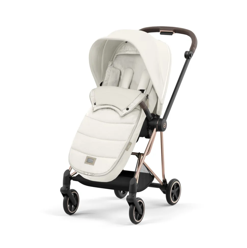 Chancelière poussette platinum off white